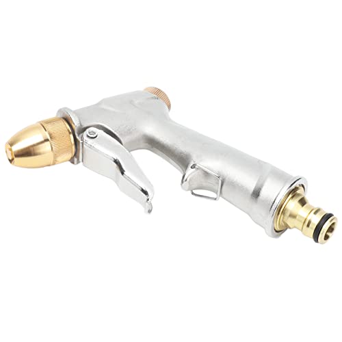 Boquilla De Agua De Alta Presion,Pistola Manguera Jardin,Boquilla de la Manguera, Rociador de la Boca del Agua del Metal Multiusos Pistola De Agua A Presión para el Riego del Jardín