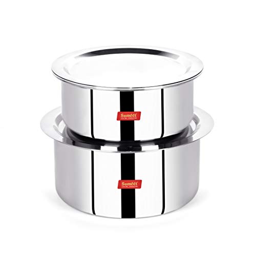 Sumeet Cook Smart TriPly Tope Set 2Pcs No. 14 & 16