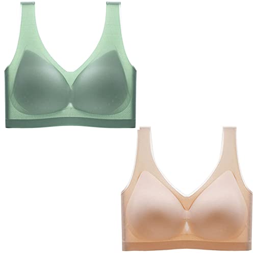 Soutien-gorge d'allaitement sans armatures WENJUN lot de 2 taille 6XL confortable