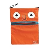 [SMILER] ウォーターモンスター 防水バッグ プール ウェットバッグ 大容量 防水ポーチ スイミング ジッパー式 濡れ物入れ 水着収納 防水袋 海水浴 温泉 アウトドア ナイロン製 レディース メンズ 男女兼用 (オレンジ)