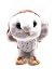 Onwomania Tessuto Peluche Peluche Animali Gufo barbagianni Bianco 17 cm
