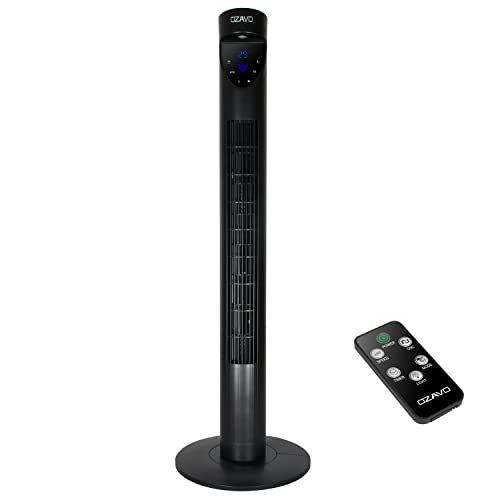 OZAVO Ventilatore a Torre con Telecomando, 50 W