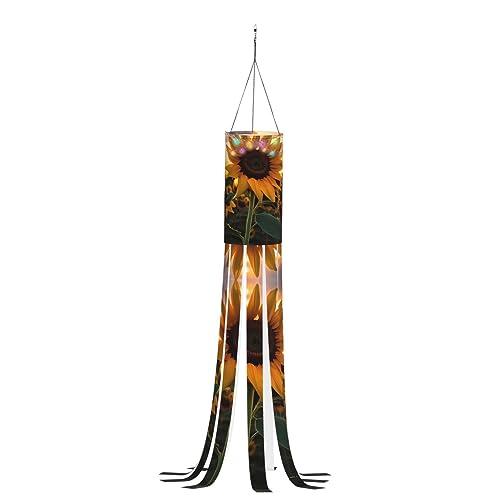 Farm Sunflower SamLng - Manica a vento per Halloween, fantasma spettrale, perfetta per cortile, patio e giardino