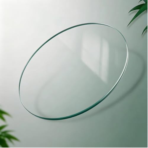 Surface en verre épais poli de 58cm avec bord arrondi sécurisé haut de gamme