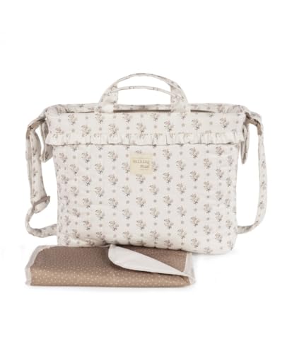 Bolsa canastilla con bolsillos organizadores para accesorios de bebé
