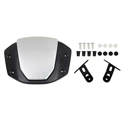 Image of Generic Motorcycle Windshield Wind Deflector for Honda Cb300R Windproof Silver