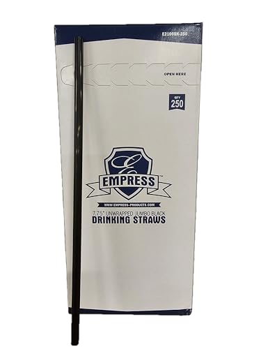 2500 Pitillos Empress Jumbo Negros 7.75" - 10 Cajas miniatura 2