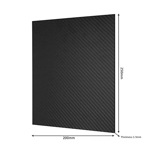 Carbonplatte 1,5 mm x 200 x 250m GFK Karbon Platte beidseitig Matt Kohlefaserplatte Karbon