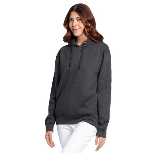 Image of Fruit of the Loom Men's Eversoft Fleece Pullover Hooded Sweatshirt, Moisture Wicking & Breathable