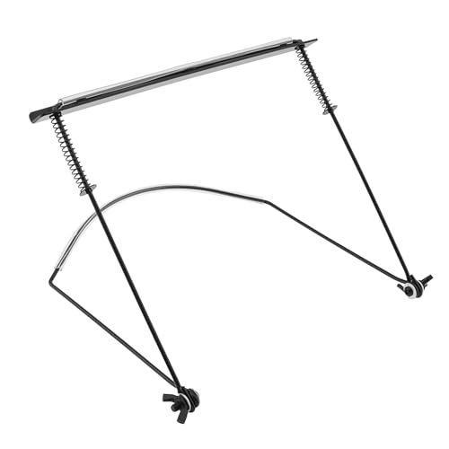 OriGlam Harmonica Holder, 24 Holes Mouth Organ Holder, Adjustable Harmonica Neck Stand Bracket, Harp Neck Brace, Wind Instrument Accessories, Hands-Free During Performance (24 Holes Black)