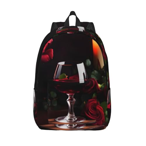 Sac à dos rose vin rouge pour ordinateur portable idéal pour le week-end et voyage