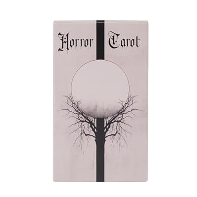 Cartas de tarot de escritorio, estilo de terror, herramienta de adivinación, diseño misterioso de adivinación, tarjeta de visión psicológica, baraja de orientación simbólica, ideal para reflexión | Ya disponible en tu tienda friki favorita! En mundofriki.es!