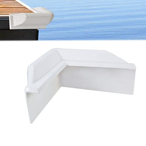 VEITHI White Dock Corner Bumper, Vinyl 90 Degree Corner Dock Bumper, 9" L x 9" W x 5" H Dock Corner Guard-Corner Dock Fender for Marine Boat