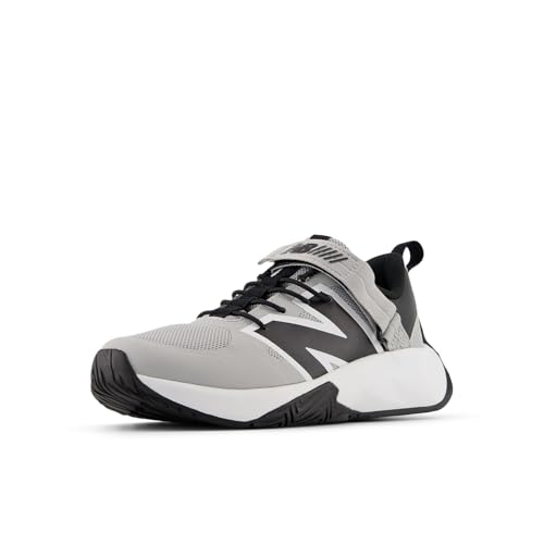 New Balance Kid's FuelCell Play V1 Hook & Loop Running Shoe, Rain Cloud/5614 Black, 13 Little Kid