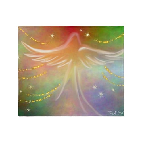 CafePress Spirit Angel Throw Blanket Soft Plush Throw Blanket 60" x 50"
