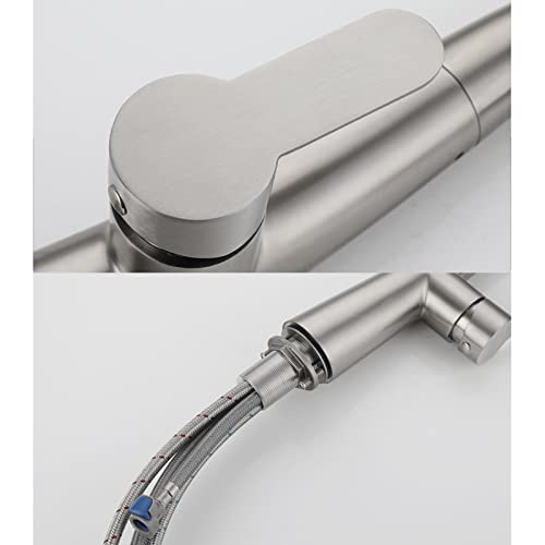 Robinet de cuisine extractible pour stopper les éclaboussures