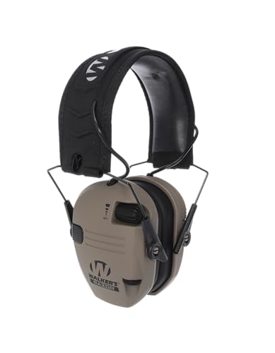 Walker's Razor Slim Ultra Low Profile Compact Design Adjustable Range Shooting Hunting Hearing Protection Electronic Earmuffs