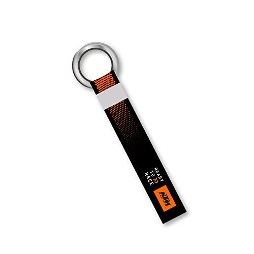 Image of SIGNOOGLE 1 Pcs Ready To Race Ktm Racing Rider Travel Theme Lanyard keychain Holder Compatible For All Bikes Car Key Holder Key Tag Multicolored (6 x 1 Inches)
