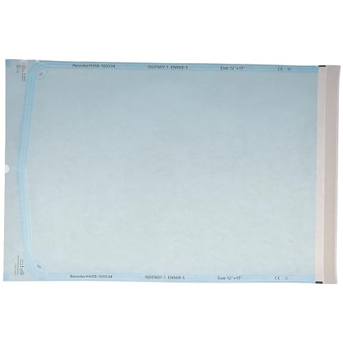 House Brand Dentistry 100534 HSB Self-Sealing Sterilization Pouches 12