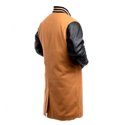 Image of New Letterman Varsity Coats, Baseball Bomber Coats, Long Letterman Coat Jackets, Warm Wool Long Coat