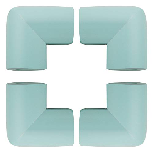Image of uxcell 4pcs Foam Furniture Desks Tables Edge Cover Pads Protectors Corner Cushions Bumper Guards Blue