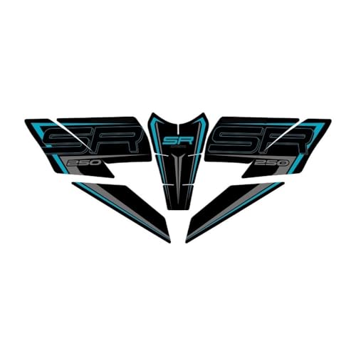 Autocollants décoratifs de réservoir moto 250SR anti-rayures