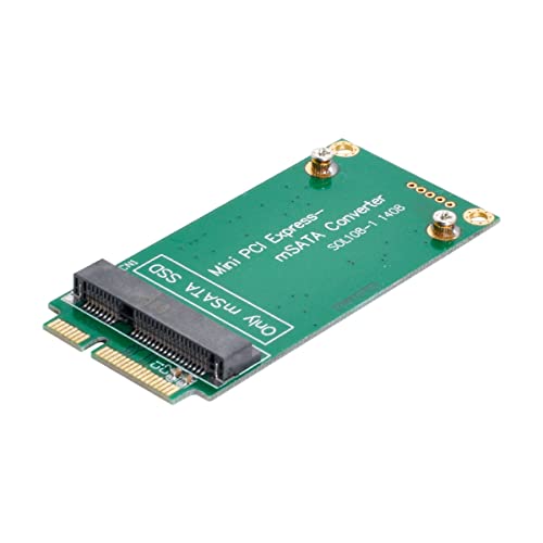 Cablecc Adaptador mSATA de 3 x 5 cm a 3 x 7 cm Mini PCI-e SATA SSD para Asus Eee PC 1000 S101 900 901 900A T91