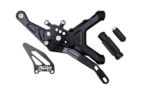 Commandes reculées BMW M1000 RR platines ajustables bleu contre glisse botte