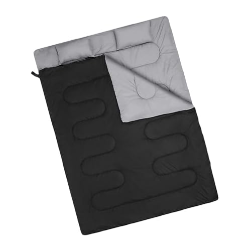 Sac de couchage double détachable en deux sacs contre le froid en camping