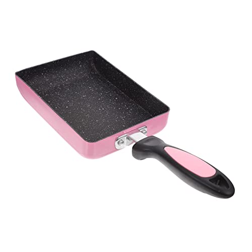 COLLBATH Square Frying Pan Non Stick Omelette Pan for Cooking Versatile Skillet for Home Kitchen Outdoor Use for Tamagoyaki Eggs Vegetables