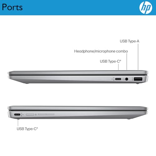 Image of HP Chromebook Plus x360 Laptop 14 inch 2 in 1 Touchscreen Business Laptop for Student Intel Core i3 N305 8GB RAM 256GB UFS Backlit KB Wi-Fi 6 Chrome OS w /Google AI