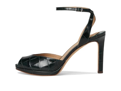 Image of Lauren Ralph Lauren Women's Kyla Crocodile-embossed Leather Sandal