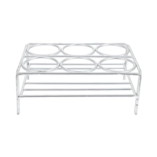 SEWACC Laboratory Crucible Stand Nickel Wire Support Rack 6-hole 36mm Diameter Practical Crucible Holder Suitable for Lab and Industrial Use