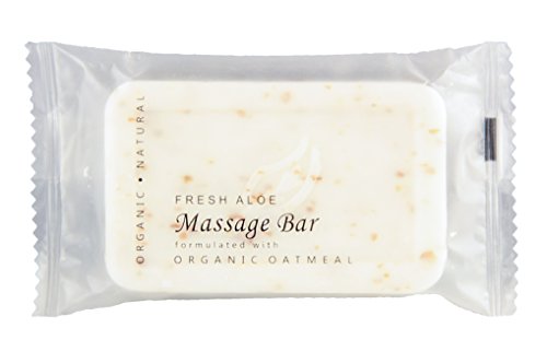 Terra Botanics Organic Oatmeal Massage Bar Travel Sets - Individually Wrapped Hotel Mini Soap Bars (30 SET)