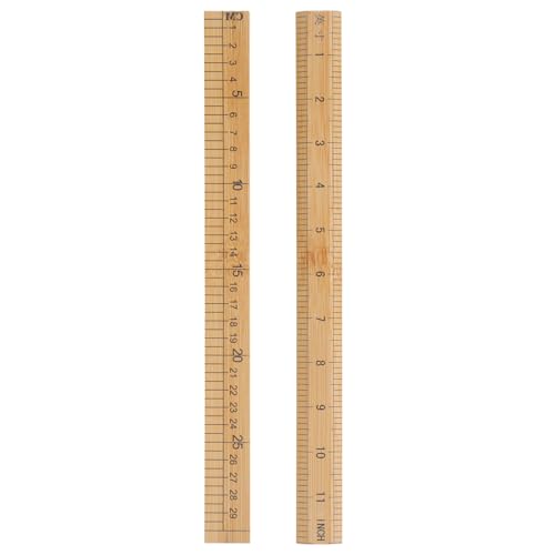 Règle en bois stable avec échelle claire pour tracé de précision - 3