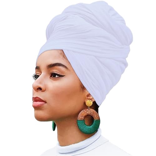 image for XTREND 1 Piece Head Wrap Stretch African Turban Bohemian Extra Long Sc