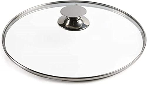Couvercles De Rechange 31 Cm-36 Cm, Couvercle De Casserole En Verre De Rechange En Acier Inoxydable Dôme Wok Couvercle En Verre Pour De Nombreuses Casseroles Casseroles Pratique Cuisine Poê(Size:31CM)