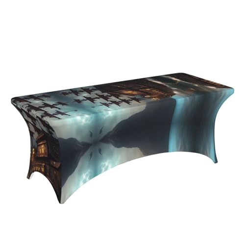Nappe de table extensible imprimé pirate pour banquet et mariage - 4