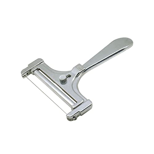 Fackelmann 45861 Coupe fromage en tranches en aluminium avec rouleau et fil de coupe, trancheur à fromage, portionneuse à fromage, ustensile de cuisine,...