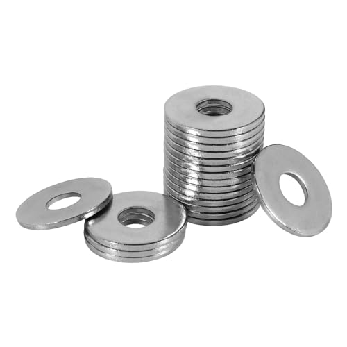 FOMGIIN Flat Penny Washer M4 x 12mm, A2 304 Stainless Steel Washers, Flat Repair Washer, Large Metal Washers