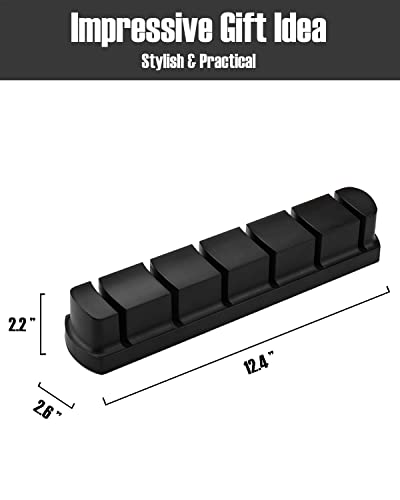 Brateaya Baseball Cap Storage Organizer - 6-Tier Ball Cap Stand, Fitted Hat Rack, Easy Access & Replacement, Sleek Black Design #TOP5