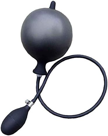 Black inflatable balloon, manual control of inflatable butt socket, back garden stimulation toy - B144