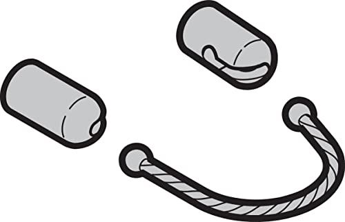 Hörmann Schlüsseldraht inkl. Schraubhülsen für HSD (Ersatzteil) - Alu-Look