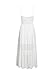 BerryGo Women's Embroidery Button Down Cotton Dress V Neck Spaghetti Strap Maxi Dress White-M