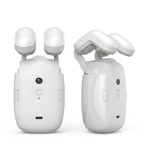 Image of JERN 2 Pcs Automatic Smart Curtain Robot Wireless Curtain Opener with Mobile App Voice Commands Scheduling Light Temperature Sensors Rechargeable Motor for Roman Rod Tracks
