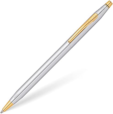 Cross Classic Century Refillable Ballpoint Pen, Medium Ballpen, Includes Luxury Gift Box - Medalist Chrome