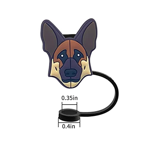 Silicone Animals Straw Cover - 10 Pack Cute Reusable Drinking Straw Caps Lids Dust-Proof Straw Plugs For Straw Tips For Home Kitchen Accessories (Animals Straw Cover) #TOP2