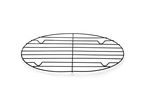 Fox Run - 57213 Non-Stick Oval Roasting/Cooling Rack, 11.25 x 8.25 x 0.5 inches, Metallic