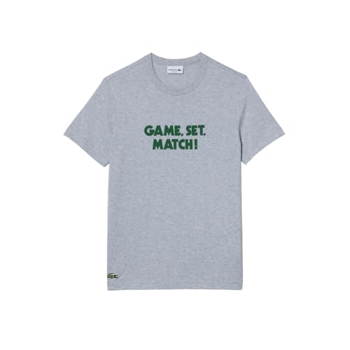 Lacoste Short Sleeve Relaxed Fit Tee Shirt W/Crocodile Wording3