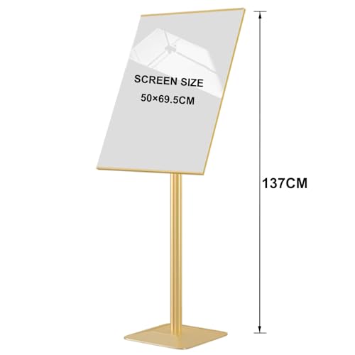 Support de panneau réglable en métal avec base stable pour affichage extérieur